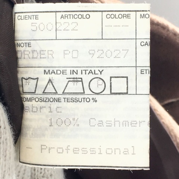 Louis Dell' Olio Mens Overcoat Cashmere Winter Brown Trench Coat Sz 46L - Picture 13 of 16